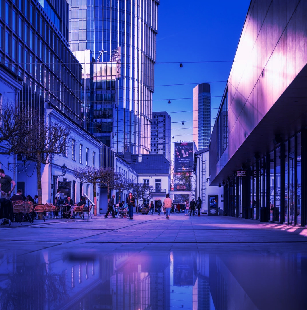 background with clean city